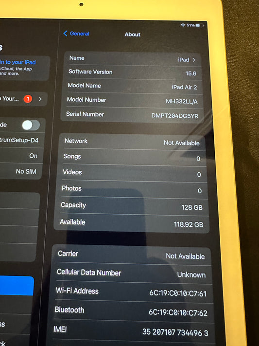 Apple iPad Air (Gold color, 128GB)